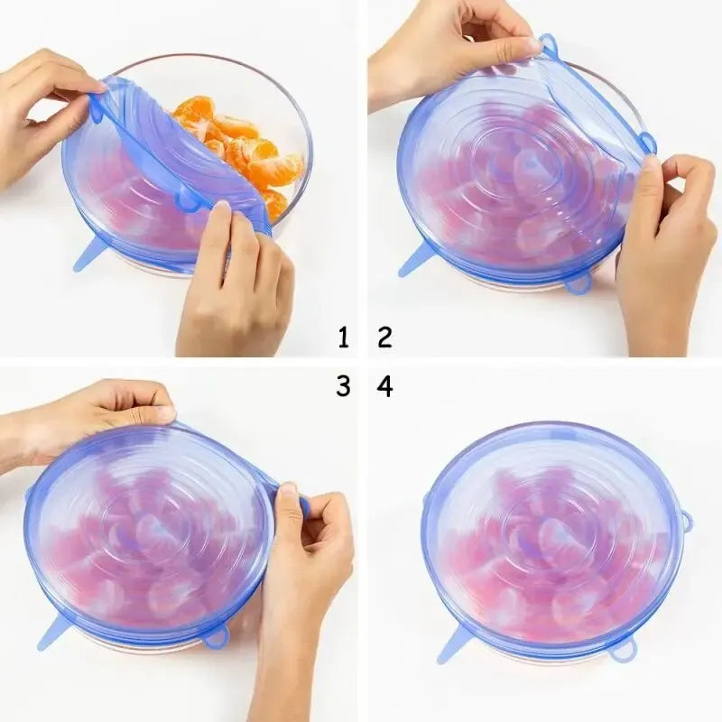 Tapas de silicona de distintos tamaños